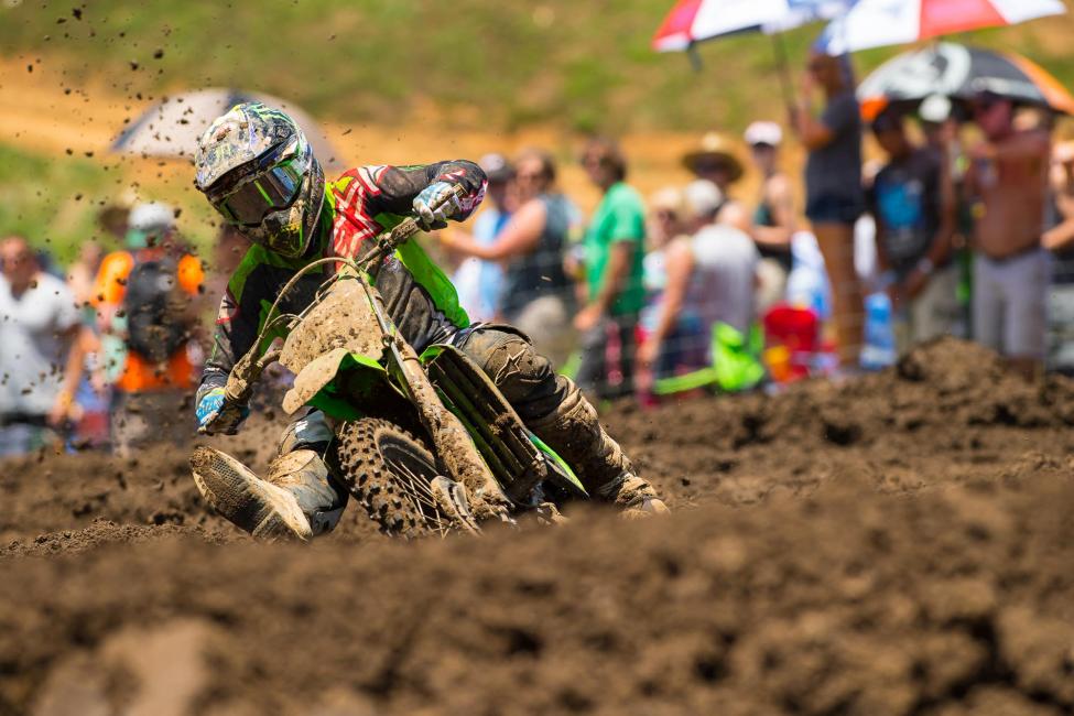 Savatgy endured through a trying second moto to salvage second overall. Photo: Simon Cudby